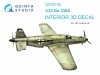 Quinta Studio QD32158 Do 335A 3D-Printed & coloured Interior on decal paper (HK models) 1/32